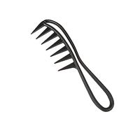 JDXun Peine de Dientes Anchos, Peine de Tiburón, Peine Profesional para Peluquería, Peine para Hombre, Peine de pelo Rizado Antiestático(Negro)