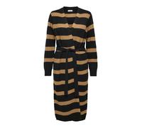 JDY Abrigo de punto 'Justy Gurli' marrón claro / negro L marrón claro / negro