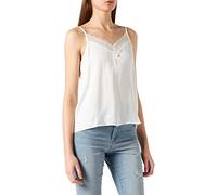 jdy Top de mujer de tirantes y detalles de encaje. Blanco 38