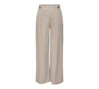 JdY Birdie Geggo Long Pant Jrs Noos Pantalones de Tela, Chateau Gray/Detail:Melange, L x 32L para Mujer