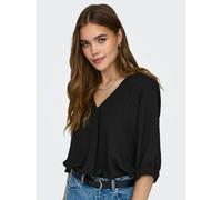 JDY Divya 3/4 Top Wvn Noos Camiseta, Schwarz, 42 para Mujer