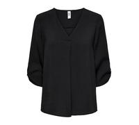 Jacqueline de Yong Blusa Divya mujer manga 3/4 cuello pico negro talla 38