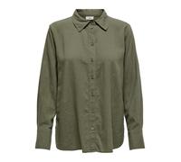 JdY Say L/S Linen WVN Noos Camiseta Holgada, Calamata., M