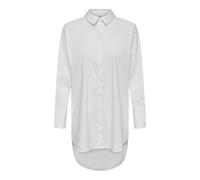 JDY Blusa Larga Jdymio L/S WVN Noos para Mujer, Blanco, 36