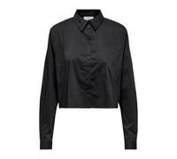JDY Camisa de manga larga negra para mujer, Negro , S