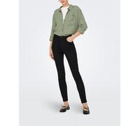 jdy Camisa de mujer de lino y manga larga. Verde 40/L
