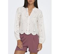 jdy Camisa de mujer de manga larga. Blanco 2