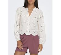 jdy Camisa de mujer de manga larga. Blanco 34/XS