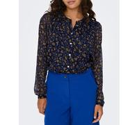 jdy Camisa de mujer de manga larga transparente. Gris oscuro 36 (S)