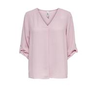 JDY Camisa Larga de Mujer Mangas 3/4, Blusa Casual y Suelta, túnica Ligera y Holgada JDYDIVYA, Color:Rosa-2, Talla:38