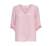 JDY Camisa Larga de Mujer Mangas 3/4, Blusa Casual y Suelta, túnica Ligera y Holgada JDYDIVYA, Color:Rosa-2, Talla:40