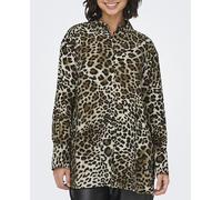 jdy Camisa larga de mujer. Marrón 38/M