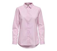 JdY Jdymio L/S Shirt Wvn Noos Camisa, Rosa Choque/Rayas: pequeñas Rayas Blancas, 40 Mujeres