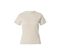 JDY Camiseta 'JDYSolar' beige oscuro / blanco S beige oscuro / blanco
