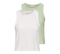 JdY Cathinka S/L O-Neck Top 2-Pack JRS, Cloud Dancer, XS