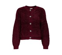 JdY Eira Life L/S O-Neck Cardigan KNT, Rojo Oscuro, M