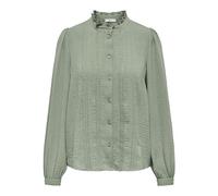 Camisa de cuello alto Mujer Talla 34. Color Verde