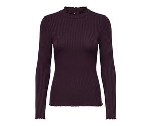 JdY Fransiska Life L/S Hi-NCK Top Jr Noos, Winetasting., XL