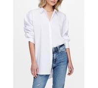 jdy jdy - Camisa de mujer básica oversize de manga larga.. Blanco Talla 34