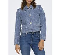 jdy jdy - Cazadora vaquera corta de mujer. Azul Talla 38