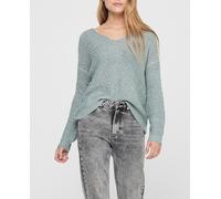 JdY Mujer JDYNEW Megan L/S Pullover KNT Noos Suéter, Abyss/Detail:W. Black PLY, XS