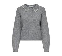 JdY Jdyapril April Life L/S Pearl Collar Pull Knt, Color Gris, XL para Mujer