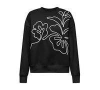 JdY Jdycanoa L/S Emb Sweat JRS, Negro, L