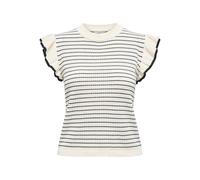 JdY Jdycarice S/L Frill Pullover Knt Noos Carice Jersey, Cloud Dancer, Mujer