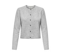 JDY JDYChloe Life - Chaqueta de Punto Fina para Mujer, Ligera, con Botones, Gris Claro, XS