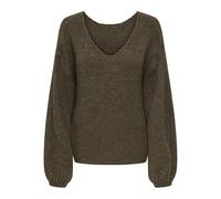 JdY Jdydinea Dine L/S Reversible Pullov. Knt Noos, Shitake, L para Mujer