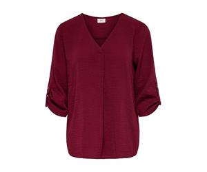 JdY Jdydivya Divya Life 3/4 Top Wvn Noos, Rojo Oscuro, 42 Mujeres