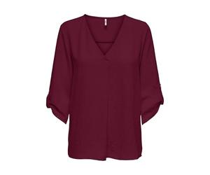 JdY Jdydivya Divya Life 3/4 Top Wvn Noos, Rojo Oscuro, 42 Mujeres