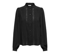 JdY Jdyellis L/S Lace Shirt Wvn Noos Blusa de Manga Larga, Negro, 42 Mujeres