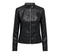 JDY JDYemily Faux Leather Jacket Otw Noos Chaqueta de Cuero sinttico, Negro, 38 para Mujer