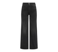 JdY Jdyfelina-Fina HW Wide Blk Jeansdnm Noos, Black Denim, L / 32L