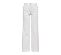 JdY Jdyfelina-Fina HW Wide Whitejns Dnm Noos, White Denim, L / 32L para Mujer
