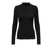 JDY Jdyfransiska L/S Camiseta de Manga Larga JRS Noos, Negro, S