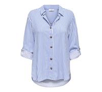 JDY JDYLAUREL Life L/S Camiseta WVN Dia, White Ultramarine, L