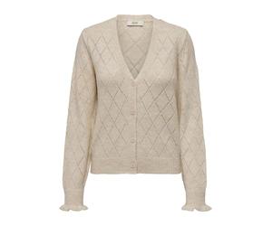 JdY JDYLETTY L/S V-Neck STRUC Cardi KNT Noos, Blancocap Gris, S