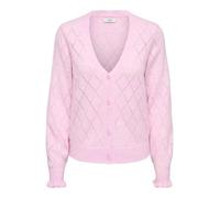 JdY Jdyletty Letty L/S V-Neck Struc Cardi Knt Noos, Rosa Lady, M para Mujer