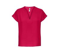 JDY JDYLION - Blusa básica de Manga Corta para Mujer, Cuello en V, Color Liso, Patrulla de esquí, 44