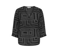 JdY Jdylion Shirt Lion Life Capote 3/4 Camiseta Wvn Noos, Negro, 42 Mujeres