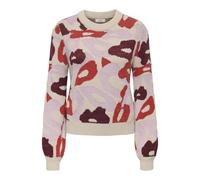 JdY Jdylorraine Animal L/S Pullover Knt Noos Lorraine Jersey, Gris, M para Mujer