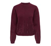 JdY Jdymadison Madison Life L/S On Sequin Pull Knt, Pancarta de Color marrón, XS para Mujer