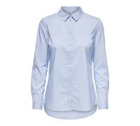 JDY Jdymio L/S Shirt Wvn Noos Blusa, Azul (Cashmere Blue Stripes: Cloud Dancer), 34 Mujer
