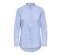 JDY Jdymio L/S Shirt Wvn Noos Blusa, Azul (Cashmere Blue Stripes: Cloud Dancer), 38 Mujer