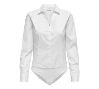 JdY Jdymio Mio L/S Bodystocking Wvn Noos, Blanco, XL Mujeres