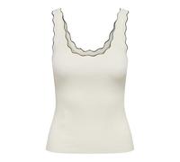 JDY Jdynanna S/L Scallop Edge Top KNT Noos Jdynanna S/L Scallop Edge Top KNT Noos (1 Unidad), Cloud Dancer, M