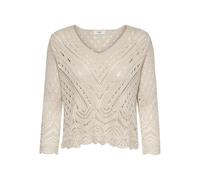 JDY Jdynew Sun 3/4 Cropped Pullover Knt Noos Camisa Crochet con Cuello en V Mujer (Pack de 1)