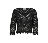 JdY JDYNEW Sun 3/4 Cropped Pullover KNT Noos, suéter de Punto Mujer, Black,